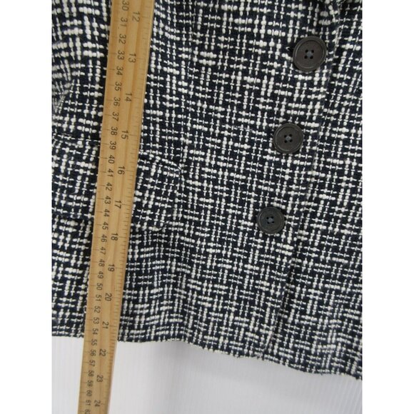Michael Kors Blazer 10 Silk Tweed Jacket Business Preppy Y2K NEW - Picture 5 of 11